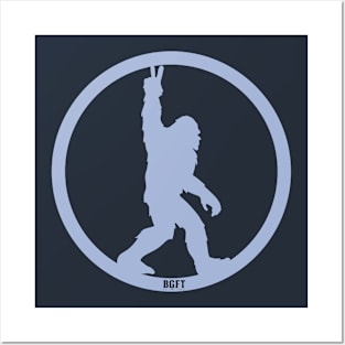 Bigfoot Peace Sign Posters and Art